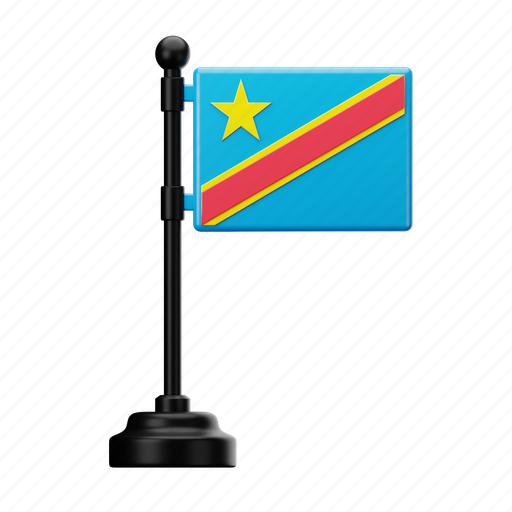 Democratic, republic, of, congo, flag, country, national icon - Download on Iconfinder