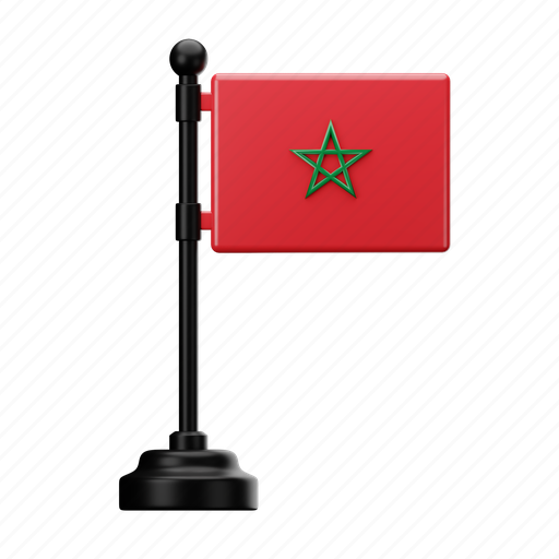 Morocco, flag, country, national, emblem, africa icon - Download on Iconfinder