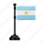 argentina, flag, country, national, emblem 