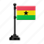 ghana, flag, country, national, emblem 