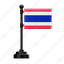 thailand, flag, country, national, emblem, asian, bangkok 