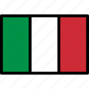 flag, italian, italy