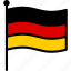 flag, german, germany 