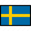 flag, sweden, swedish