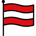 austria, austrian, flag
