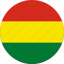 bolivia, flag of bolivia, flag, country, flags, round, world
