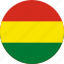 bolivia, flag of bolivia, flag, country, flags, round, world 