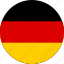 germany, flag of germany, country, flags, round 