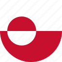 greenland, flag of greenland, flag, country, nation, world