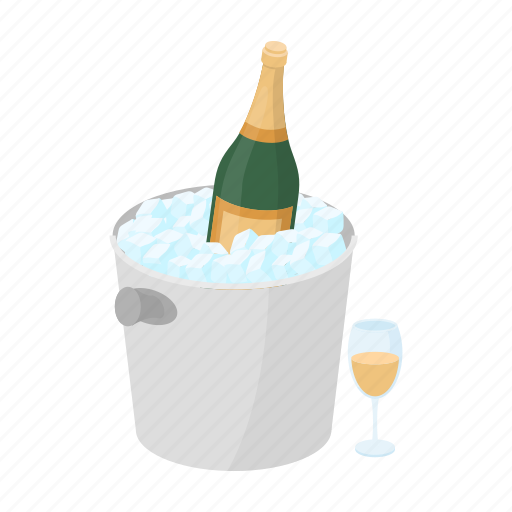 Alcohol, bucket, champagne, drink, glass, ice, wine icon - Download on Iconfinder