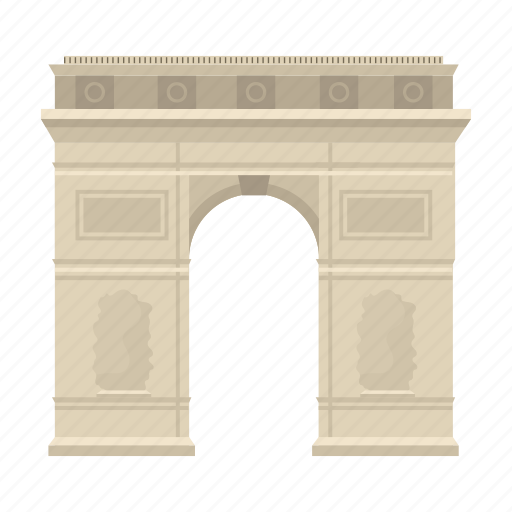 Arc de triomphe, arch, architecture, landmark, paris icon - Download on Iconfinder