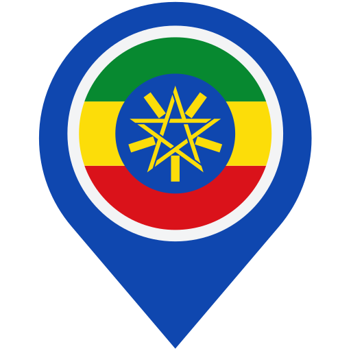 Ethiopia, location, flag, pin, national, nation, country icon - Download on Iconfinder