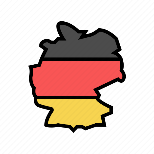 Germany, country, map, flag, world, global icon - Download on Iconfinder