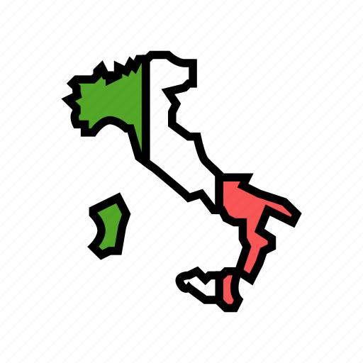 Italy, country, map, flag, world, global icon - Download on Iconfinder