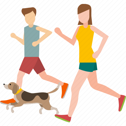 Couple, exersise, healthy, jogging, lover, run icon - Download on Iconfinder