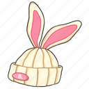 bunny beanie, beanie, rabbit hat, hat, clothes, fashion, clothing, accessory, wear
