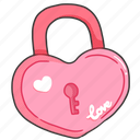 heart shaped lock, heart lock, heart padlock, security, protection, access, privacy, valentine, safe