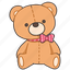 teddy bear, present, gift, kawaii, teddy, bear, doll, fluffy, plush 