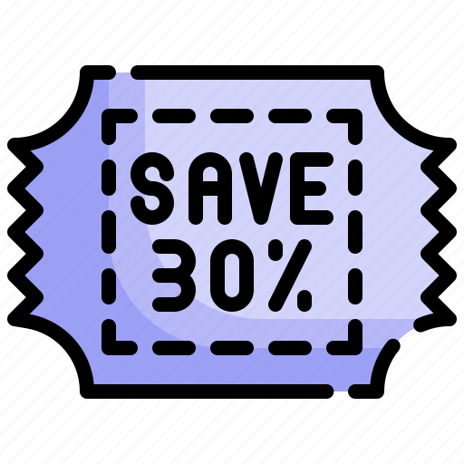 Coupon, save, discount, sale icon - Download on Iconfinder