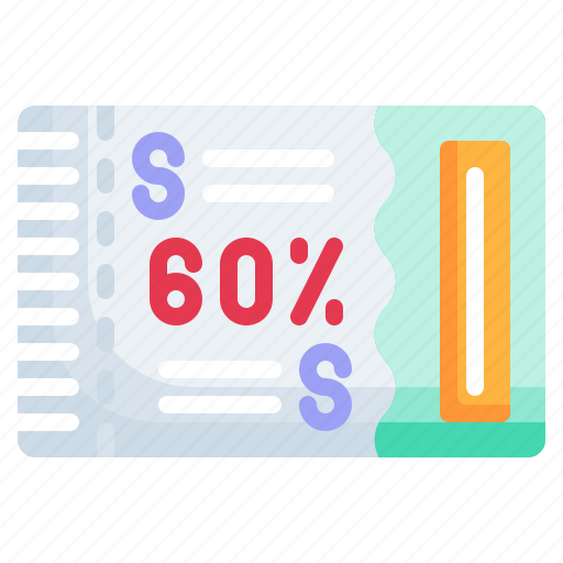 Coupon, card, dollar, percentage icon - Download on Iconfinder