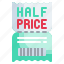 coupon, halfprice, barcode, discount 