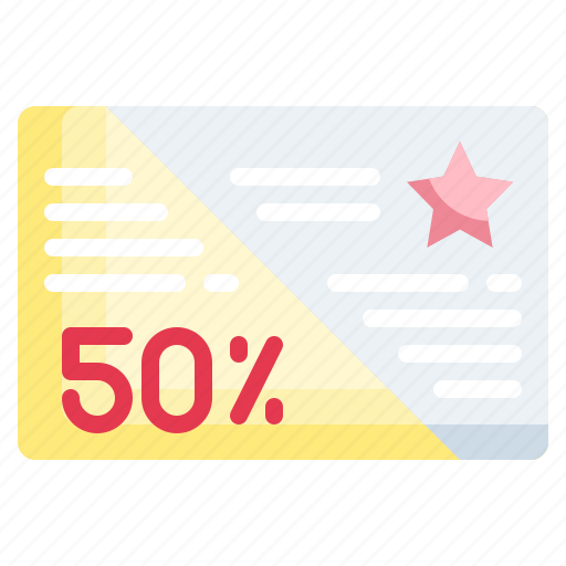 Voucher, gift, star, percentage icon - Download on Iconfinder