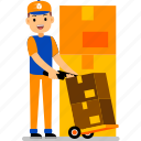 character, worker, courier, logistic, parcel, express, delivery 