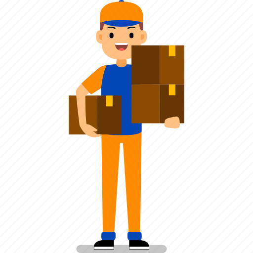 Character, worker, courier, logistic, parcel, express, delivery illustration - Download on Iconfinder