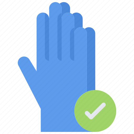 Gloves, hand, check, covid, virus, epidemic icon - Download on Iconfinder