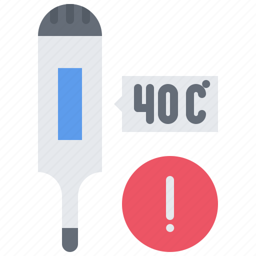 Thermometer, temperature, warning, covid, virus, epidemic icon - Download on Iconfinder