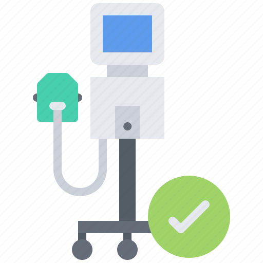 Lung, ventilation, machine, check, covid, virus, epidemic icon - Download on Iconfinder