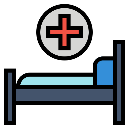 Bed, hospital, medical, patient icon - Free download