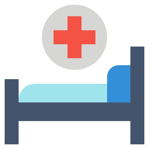 Bed, hospital, medical, patient icon - Free download