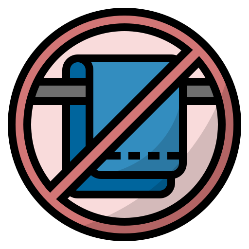 Bathroom, cotton, towel, do not share personal item, shower, virus transmission icon - Free download