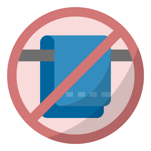 Bathroom, cotton, towel, bath, do not share personal item, virus transmission icon - Free download