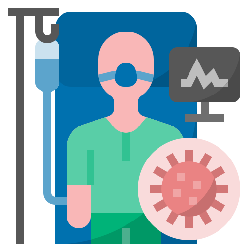 Coronavirus, covid, covid19, hospital, infected, patient, sick icon - Free download