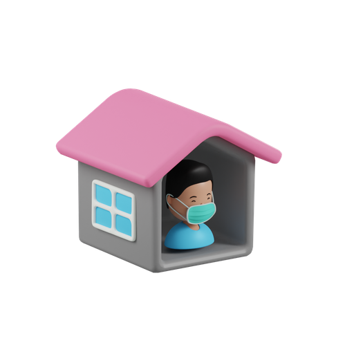 Home, quarantine, house 3D illustration - Free download