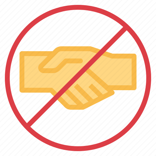 Hand, handshake, no, shake, sign icon - Download on Iconfinder