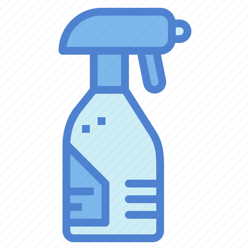 Cleaning, disinfectant, housework, spray icon