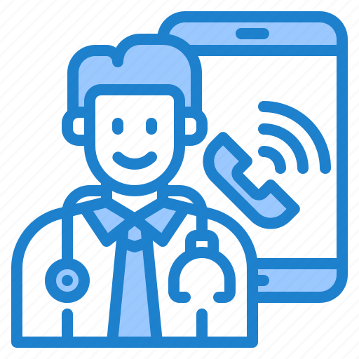 Doctor, hospital, call, covid19, mobilephone icon - Download on Iconfinder