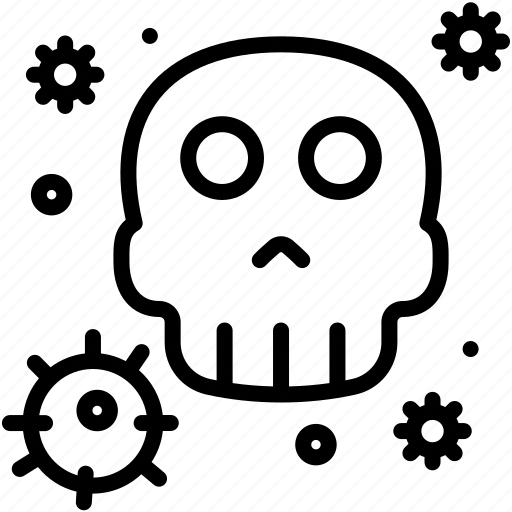 Skull, virus, death, corona, dead icon - Download on Iconfinder