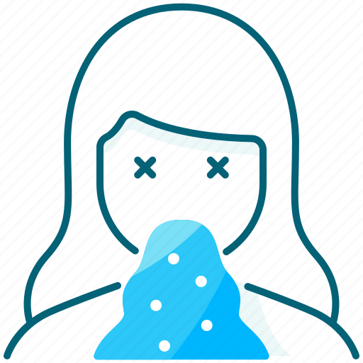 Woman, vomit, sick, fever, corona icon - Download on Iconfinder