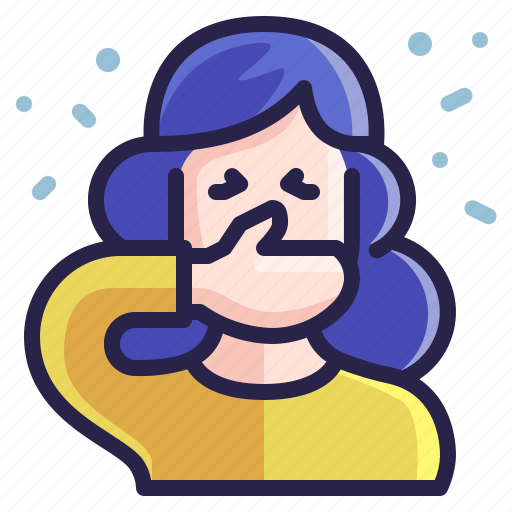 Health, sick, coughing, girl, medical, woman, people icon - Download on Iconfinder