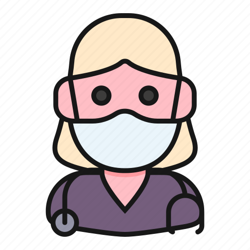 Avatar, doctor, health, mask, medic, nurse, woman icon - Download on Iconfinder