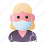 avatar, doctor, health, mask, medic, nurse, woman 