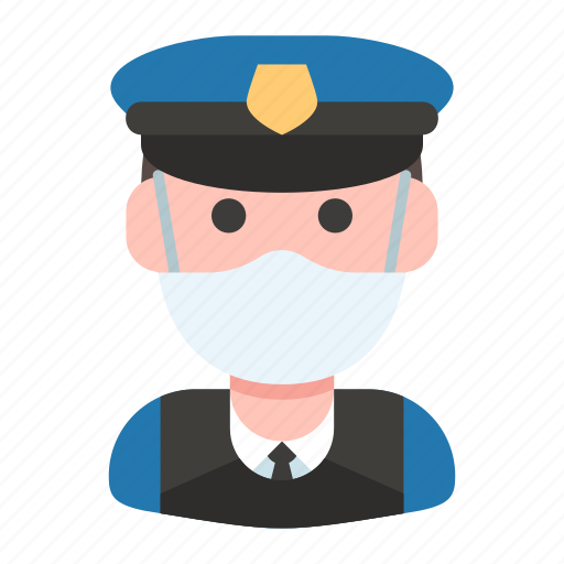 Avatar, guard, mask, police, policeman, profession, security icon - Download on Iconfinder