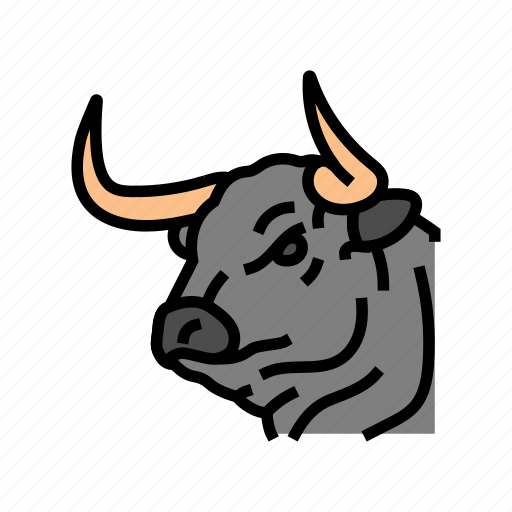Bull, animal, head, cow, farm, dairy icon - Download on Iconfinder