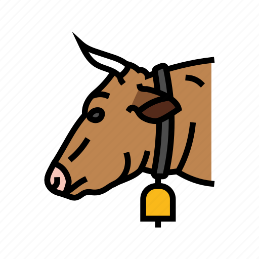 Cow, bell, farm, dairy, cattle, milk icon - Download on Iconfinder