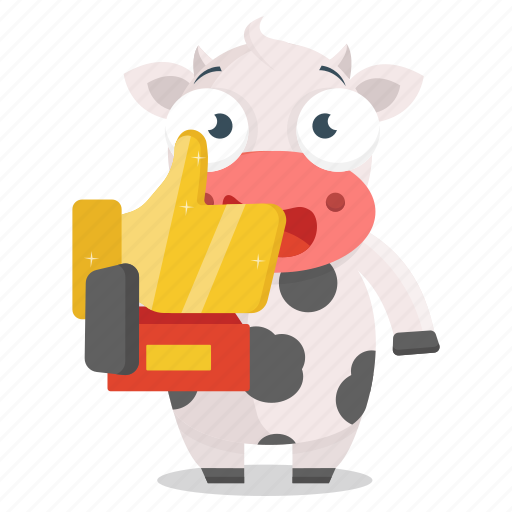 Animal, award, cow, emoji, emoticon, sticker, trophy icon - Download on Iconfinder