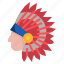 american, birthday, cultures, hat, indian, native, party 